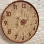 ساعت دیواری حصیرچوب