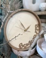 ساعت دیواری مدرن چوبی اعداد - تصویر 2