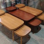 عسلی جلو مبلی مستطیل