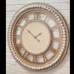 ساعت دیواری مدرن چوبی مهره دار