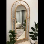 آینه قدی چوب چنار و مروار باف