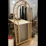 آینه قدی چوب چنار و مروار باف - تصویر 2