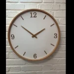 ساعت دیواری مدرن چوبی خط و عدد - تصویر 6