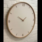 ساعت دیواری مدرن چوبی خط و عدد