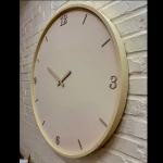 ساعت دیواری مدرن چوبی خط و عدد - تصویر 2
