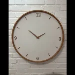 ساعت دیواری مدرن چوبی خط و عدد - تصویر 3