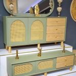 اینه کنسول حصیر